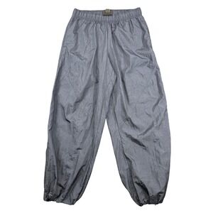Athleta Parachute Pants Womens Medium Swishy Balloon Leg Slate Blue Athleisure